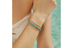  Chill Voyager - Schakelarmbanden - Zilver / 14kt GP - 18,5cm